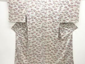 アンティーク　錦紗菊模様着物